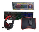Combo 4 En 1 Gamer Teclado Luces Mouse