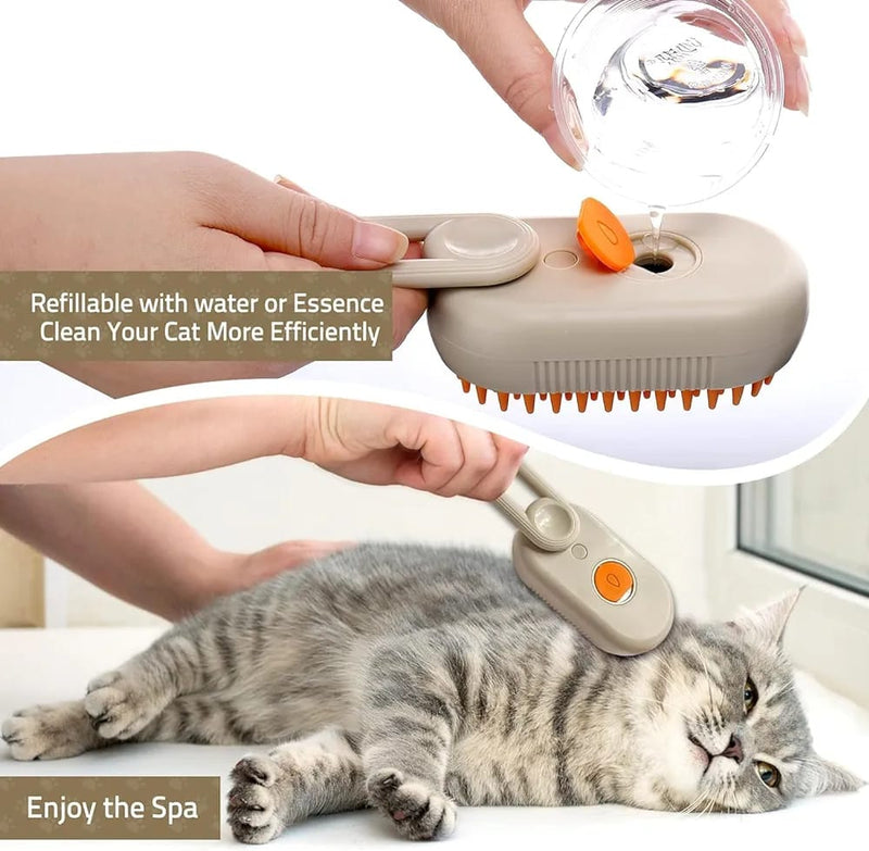 Cepillo de vapor para mascotas 3 en 1   línea Premium
