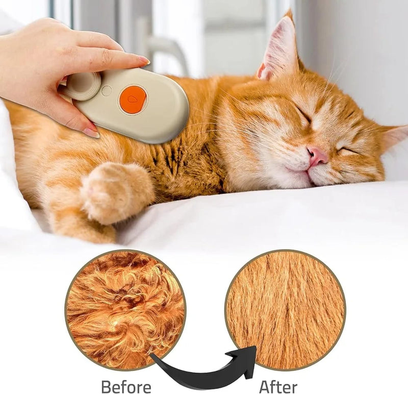 Cepillo de vapor para mascotas 3 en 1   línea Premium