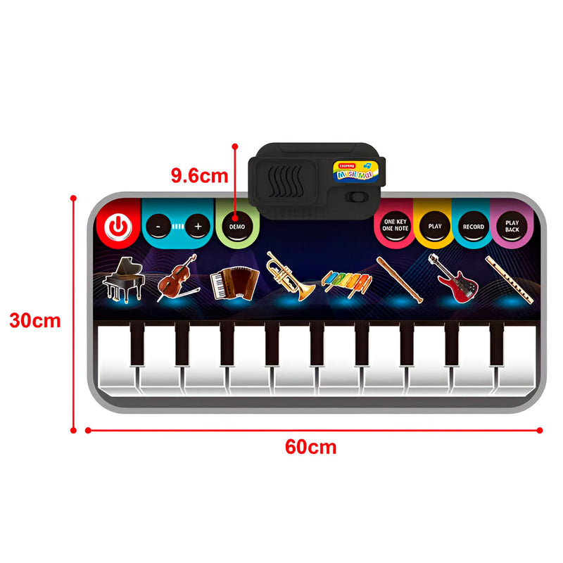 Tapete Piano Infantil com Sons de Instrumentos Musicais