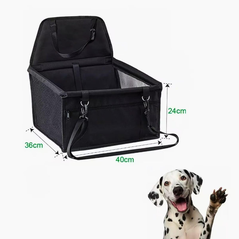 Asiento de Auto para Mascotas Pequeñas – Seguro, Cómodo y Portátil