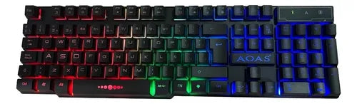 Combo 4 En 1 Gamer Teclado Luces Mouse