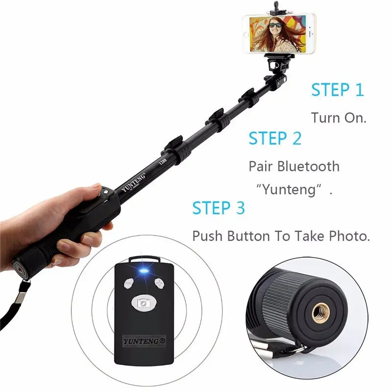 Baston Monopod Selfie Para Cel O Camara