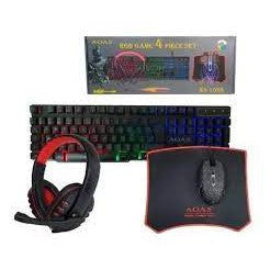 Combo 4 En 1 Gamer Teclado Luces Mouse